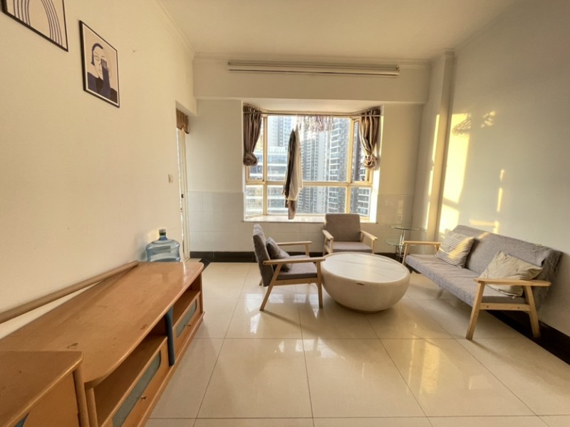 1室1廳1陽(yáng)臺(tái) 江東花城公寓客廳