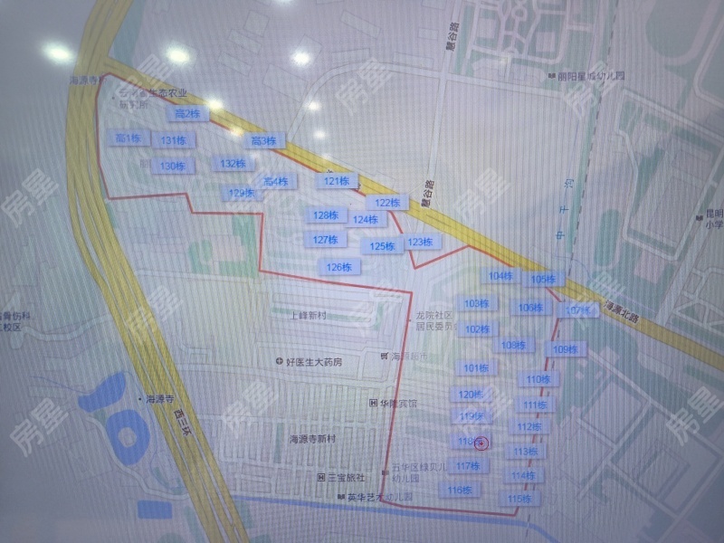 丽阳星城一期小区平面图