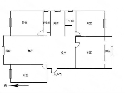 5室2廳2陽(yáng)臺(tái) 美的北京路9號(hào)A4地塊