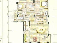 5室2廳3陽(yáng)臺(tái) 盛高大城二期戶型圖