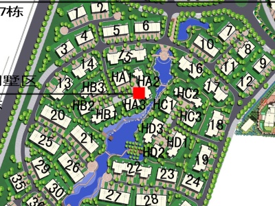 5室2廳3陽臺(tái) 滇池衛(wèi)城藍(lán)溪?jiǎng)e墅小區(qū)平面圖