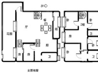 5室3廳4陽臺 天陽花園戶型圖