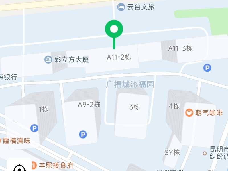 广福城沁福园小区平面图