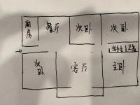 4室2廳1陽臺(tái) 南苑小區(qū)金樂園戶型圖