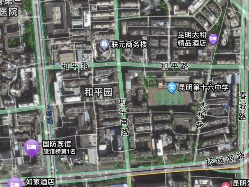 云南省药材公司宿舍小区平面图