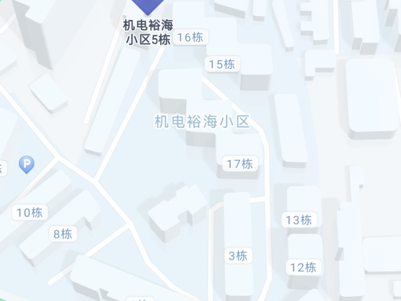 机电裕海小区（上马村）小区平面图