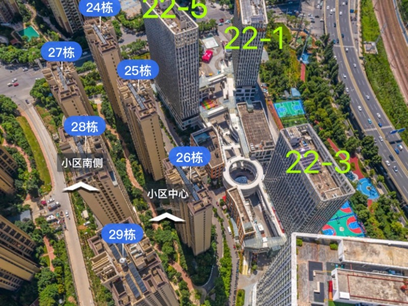 1室1廳1陽臺 綠地大城天地公寓小區(qū)平面圖