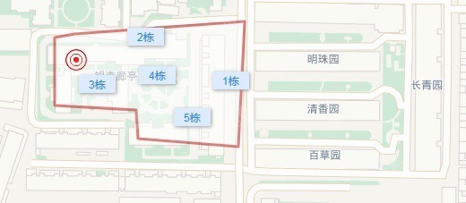 3室2廳1陽(yáng)臺(tái) 銀杏廊亭小區(qū)平面圖