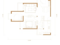 3室1廳1陽(yáng)臺(tái) 金地九樾戶型圖