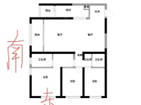 3室2廳2陽臺 俊發(fā)城牡丹苑戶型圖