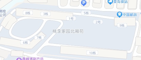 桃李家园北厢苑小区平面图