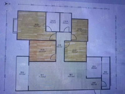 4室2廳2陽(yáng)臺(tái) 中海云著