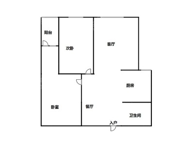 2室2廳1陽臺 溪畔麗景