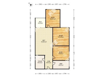 3室2廳 魅力之城三期