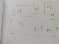 3室2廳1陽臺 融城優(yōu)郡戶型圖