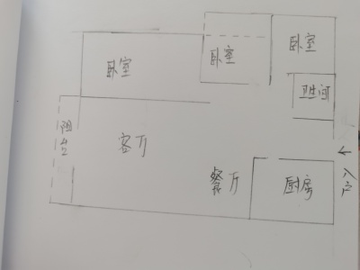3室2廳1陽臺 融城優(yōu)郡