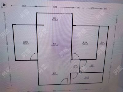 2室2廳1陽臺 俊發(fā)盛唐城
