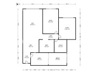 3室2廳2陽臺 藍光COCO蜜城戶型圖