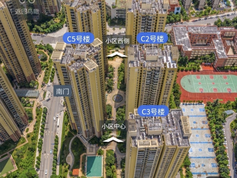 金坤尚城学府里小区平面图