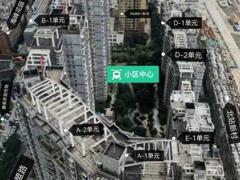 1室1廳1陽臺(tái) 世紀(jì)俊園小區(qū)平面圖