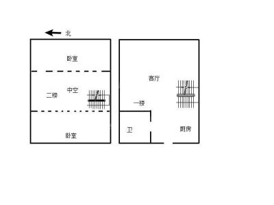2室1廳1陽臺 華潤悅府二期公寓戶型圖