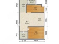 2室2廳2陽(yáng)臺(tái) 藍(lán)山數(shù)碼戶型圖