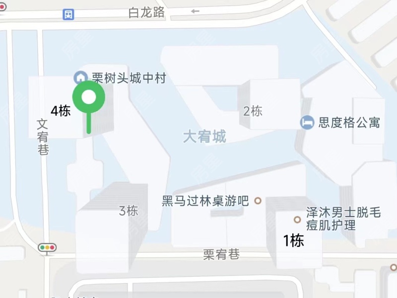 大宥城小区平面图