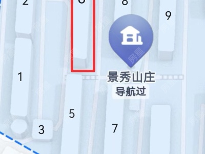 2室2廳1陽(yáng)臺(tái) 景秀山莊二期小區(qū)平面圖