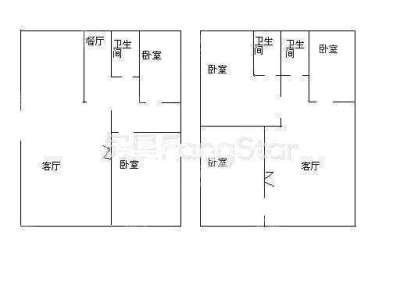 5室2廳2陽臺 邦盛南城坊戶型圖