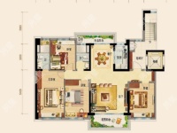 4室2廳2陽臺 碧桂園紫臺戶型圖