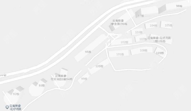 4室2廳2陽臺 云南映象花好月圓一期小區(qū)平面圖