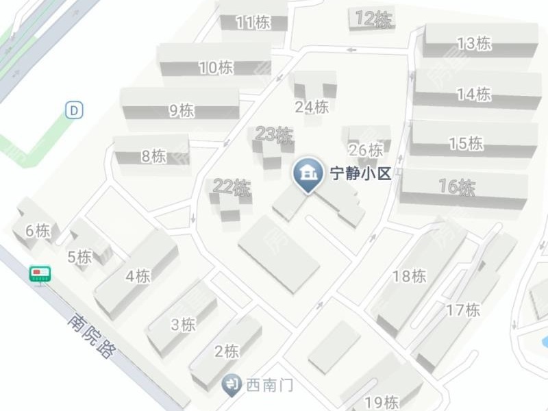 3室2廳1陽臺 寧靜小區(qū)小區(qū)平面圖