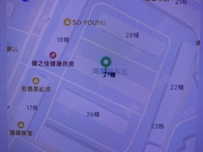 3室2廳1陽臺 江東鳴翠園東區(qū)小區(qū)平面圖