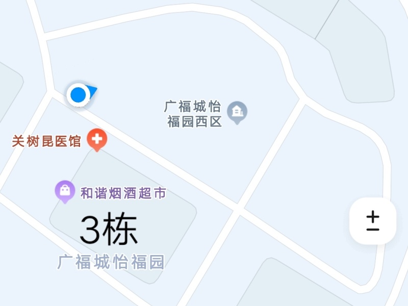 广福城怡福园小区平面图