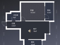 1室1廳1陽臺 楓藍(lán)國際戶型圖