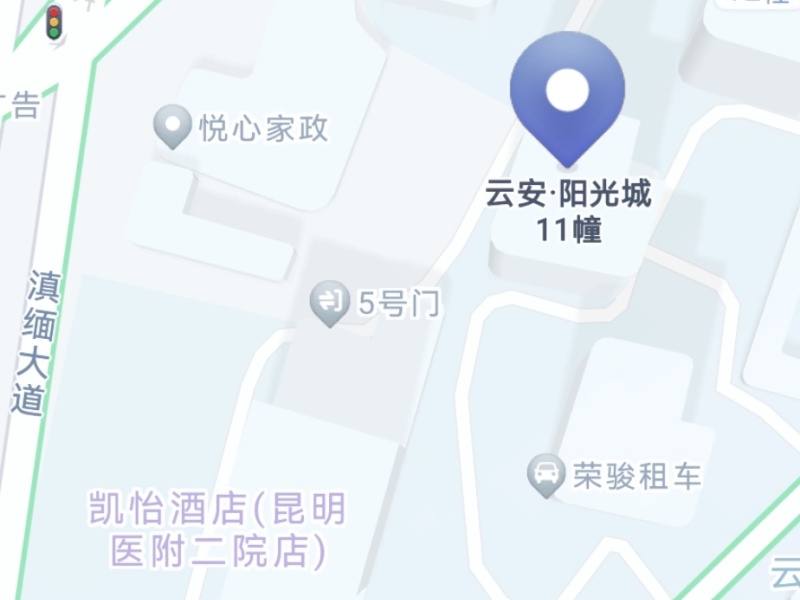 4室2廳2陽臺 云安陽光城小區(qū)平面圖