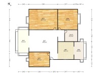 3室2廳1陽臺 白馬小區(qū)戶型圖