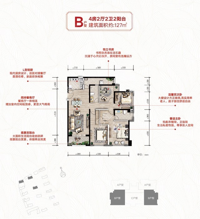 魅力之城五期户型图