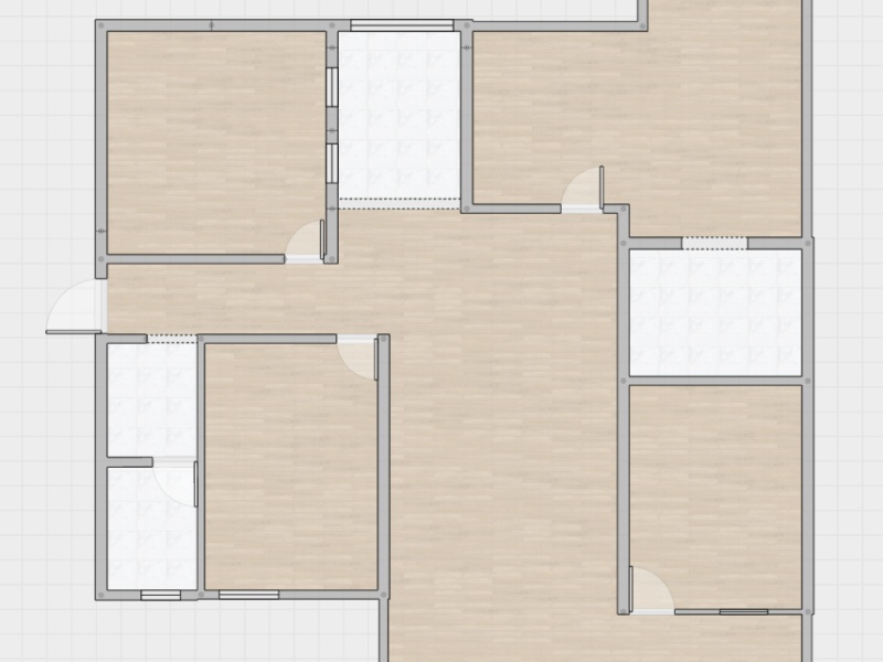 4室2廳2陽臺 北京路花苑戶型圖