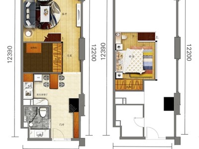 1室1廳 潤城第二大道