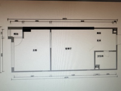 1室1廳1陽(yáng)臺(tái) 麗水天錦一期