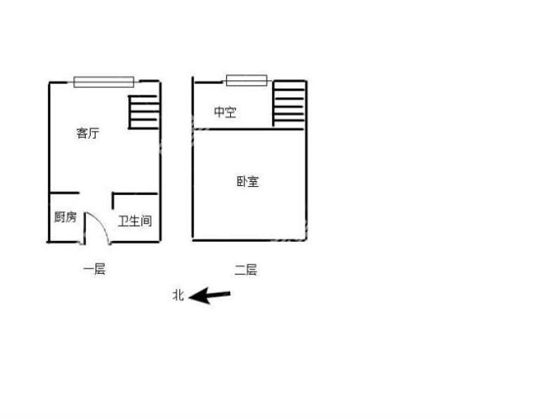 1室1廳 華潤(rùn)悅府二期公寓戶型圖
