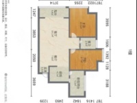 2室2廳1陽臺 鑫金花園戶型圖