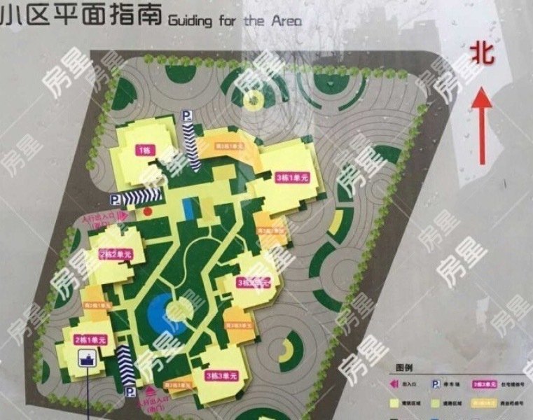 3室2廳1陽臺 藍(lán)光COCO蜜城小區(qū)平面圖