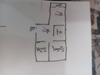 2室2廳1陽(yáng)臺(tái) 云津市場(chǎng)小區(qū)平面圖