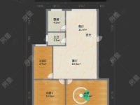 3室2廳 煤機新村戶型圖