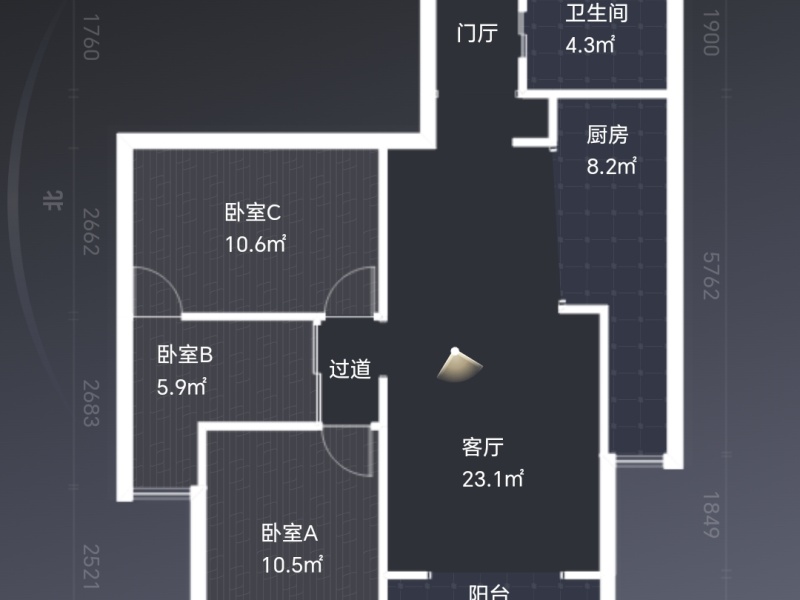 3室2廳3陽臺(tái) 經(jīng)典雙城二、三期戶型圖