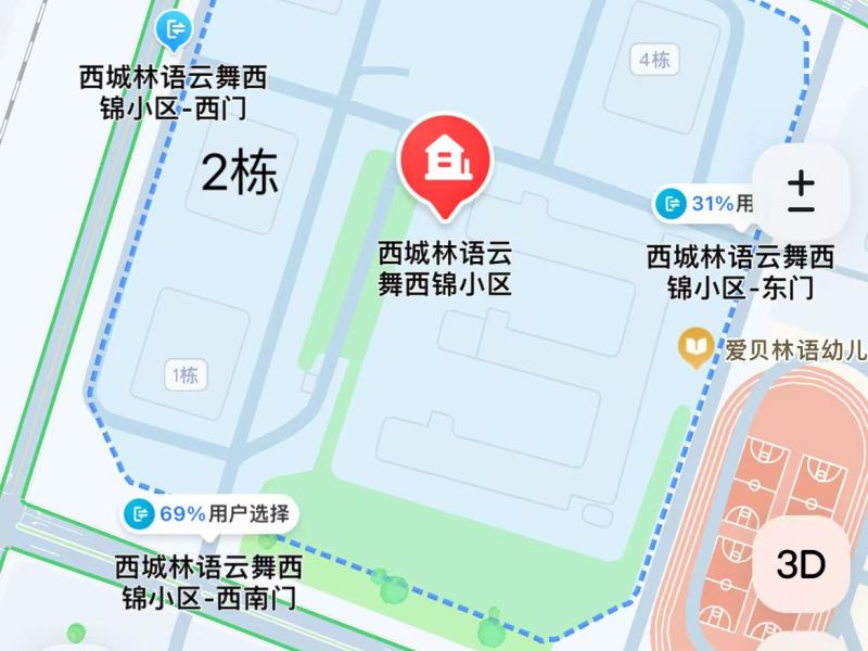 西城林语小区小区平面图