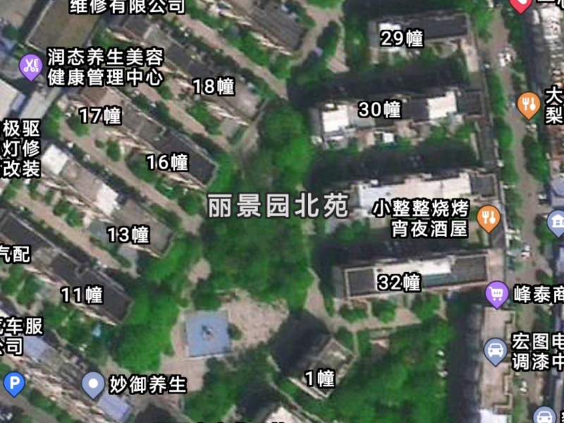 江东丽景园北苑小区平面图