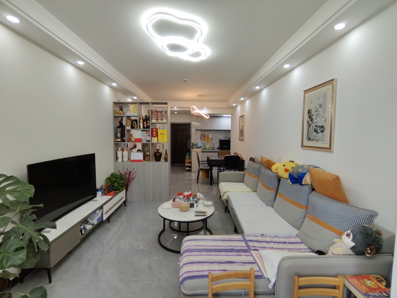 2室2廳1陽臺(tái) 俊發(fā)盛唐城星河郡(一期)客廳